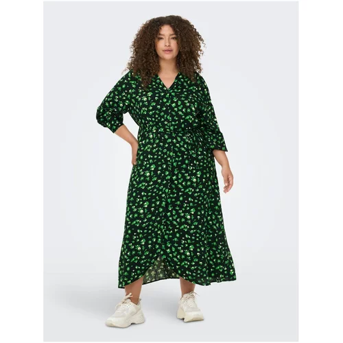Only Green patterned shirt maxi dresses CARMAKOMA Rielle - Women