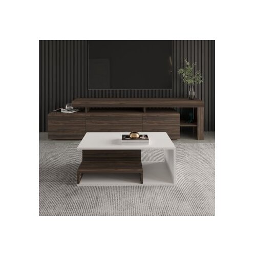 Hanah home Sto za dnevnu sobu Vera Mini White Walnut Slike