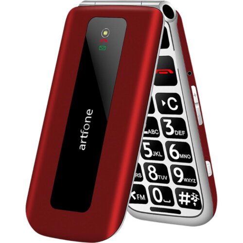  Telefon na tipke Artfone F20 preklop Red Cijene