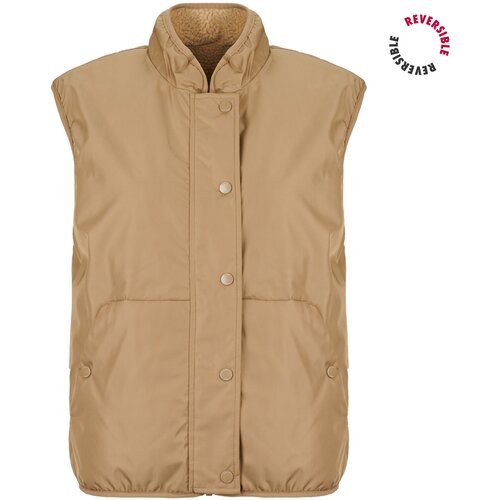 Only Puhovke ONLSIF TEDDY REV WAISTCOAT Bež Slike