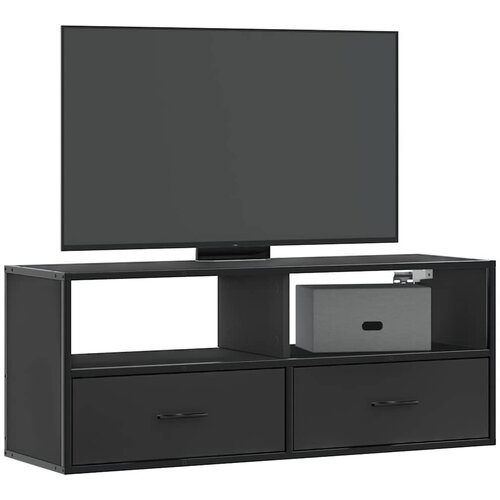 TV ormarić crni 100 x 31 x 39,5 cm konstruirano drvo i metal Cene