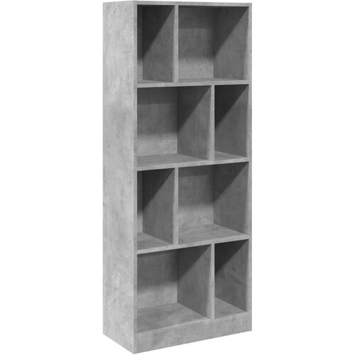 Maison Chic Knjižna omara - Knjižni regal betonsko siva 57x28,5x141 cm inženirski les, (21725127) Slike