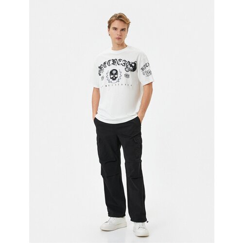 Koton Cargo Parachute Loose Trousers with Elastic Waist Pocket Detail and Stoppers Slike