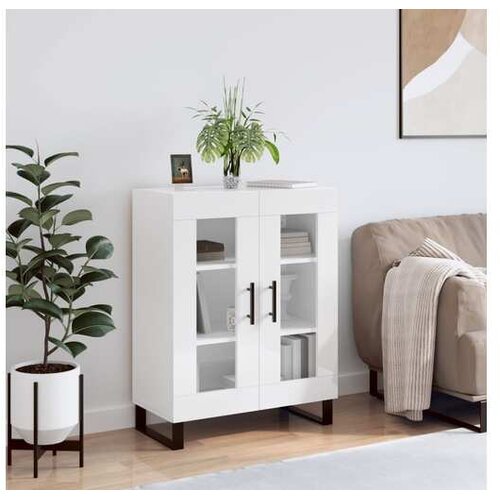 vidaXL Komoda sjajna bijela 69 5x34x90 cm od konstruiranog drva Cijene