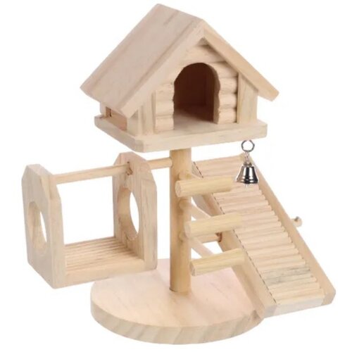 Flamingo kućica za sitne životinje Playground Treehouse 21x22x16cm Slike