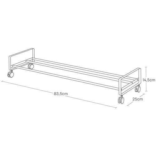 YAMAZAKI Belo kovinsko stojalo za čevlje 83,5x14,5x27,5 cm Tower &amp;ndash; Slike