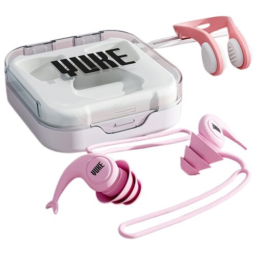 INF Komplet nosnega sponka in u&scaron;esnih čepkov, vodoodporen silikonski Pink, (5000327449) Cene