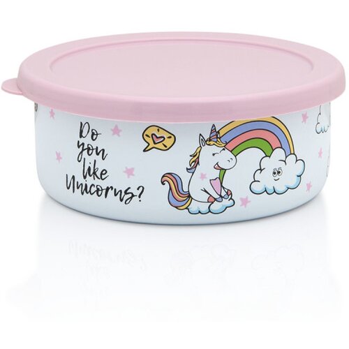 Metalac posuda za čuvanje hrane pink unicorn 14cm70,75 lit. Cene