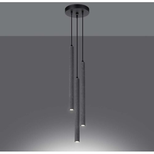  Sollux SL.1273 - Zavesni luster PASTELO na sajli 3xG9/8W/230V beton Slike