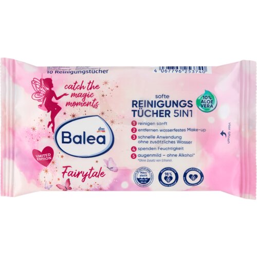 Balea Blage vlažne maramice za čišćenje lica 5u1 Fairytale, putna ambalaža 10 kom Cene
