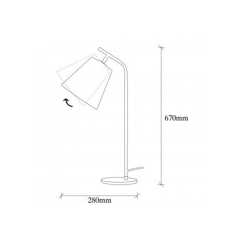 Opviq Salihini MR 623 Stona lampa, crna Slike