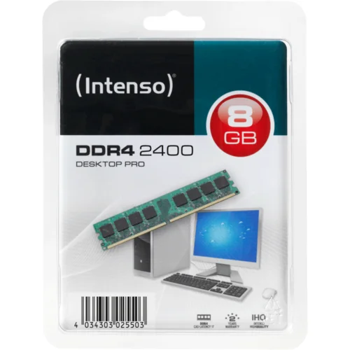 Intenso Memorija DDR4 8GB@2400MHz, CL17 – DDR4 Desktop 8GB/2400MHz