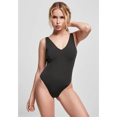 Urban Classics Women's recycled high-leg swimsuit black