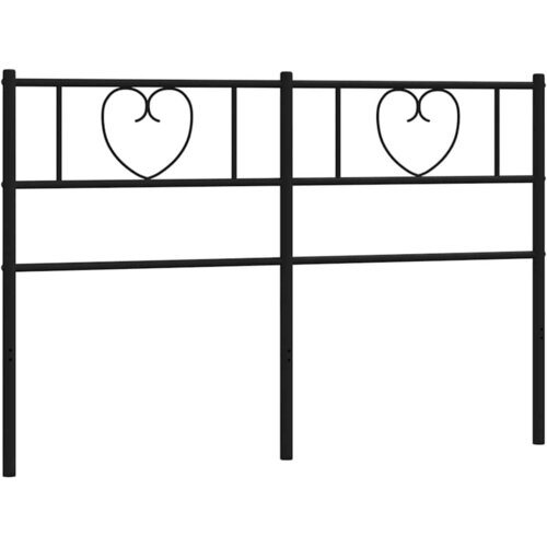  Metalno zamjensko uzglavlje crno 160 cm Slike