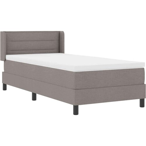  Boxspring krevet s madracem s madracem Sivo-smeđa 90 x 190 cm Slike