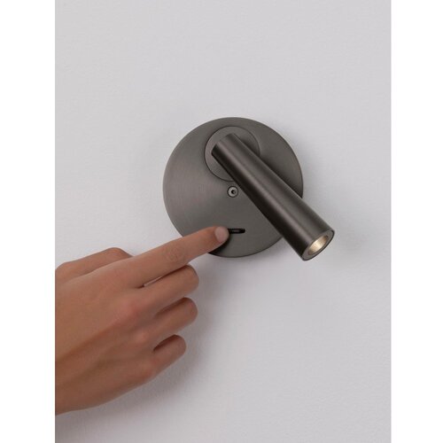 Nova Luce Sivo aluminijasto LED točkovno svetilo z upogljivo konstrukcijo 7x10 cm Tico &amp;ndash; Slike