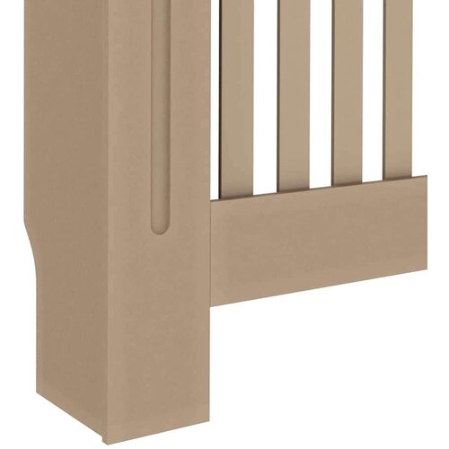 VidaXL pokrivač radijatora 2 pcs smeđa 112 x 19 x 81.5 cm Slike
