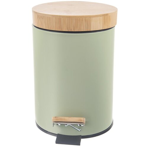 Orion Svijetlo zelena metalna kanta za smeće s pedalom 5 l Greenish &amp;ndash; Slike