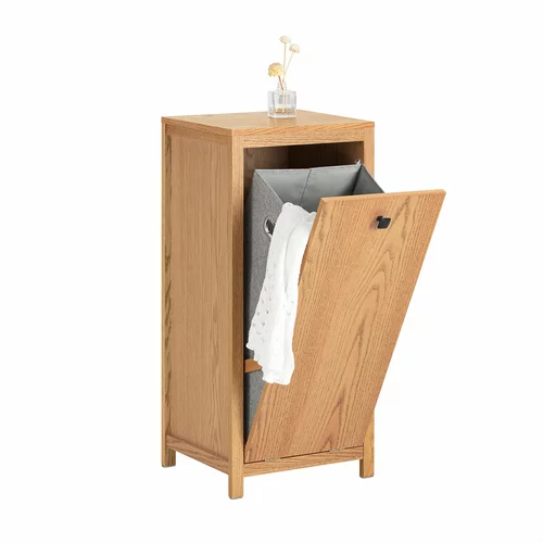 SoBuy kopalniška omarica za shranjevanje perila v barvi lesa v kmečkem slogu, (20814742)