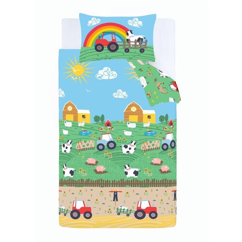 Catherine Lansfield Dječja posteljina za krevet za jednu osobu 135x200 cm Farmyard Animals – Cijene
