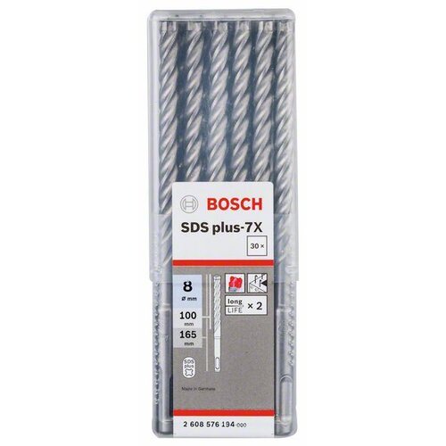 Bosch Hamer burgija SDS plus-7X 2608576194, 8 x 100 x 165 mm, 1 komad Cene