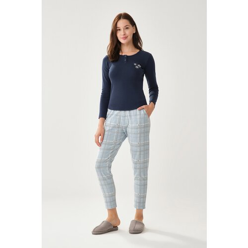 Dagi Pajama Bottoms - Blue - Relaxed Slike