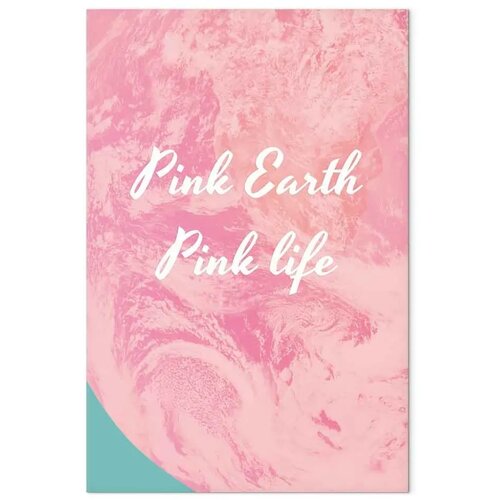  Slika - Pink Earth Pink Life (1 Part) Vertical 40x60 Akustična Cene