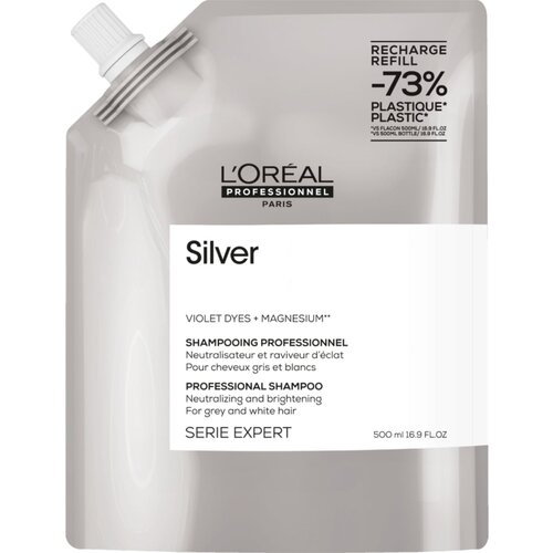 L&amp;acute;Or&amp;eacute;al Paris Serie Expert Silver srebrni &amp;scaron;ampon za sijedu kosu 500 ml Slike