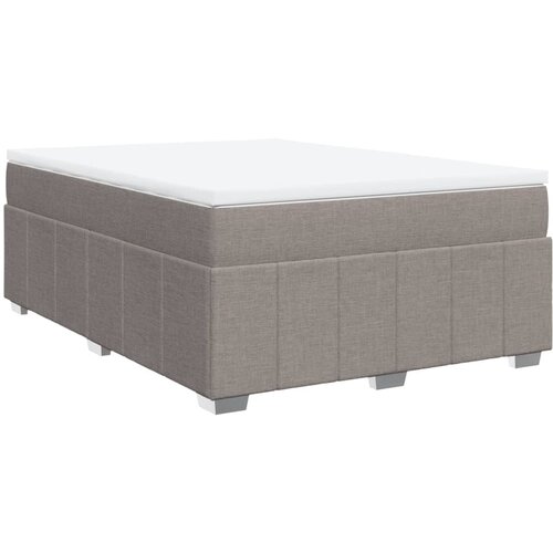 Maison Chic Box spring postelja - Vzmetna postelja z vzmetnico taupe 140x190 cm blago SL24408, (21880022) Cene
