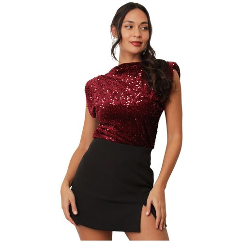 La Modeuse Topi & Bluze 77044_P182629 Bordo Cene