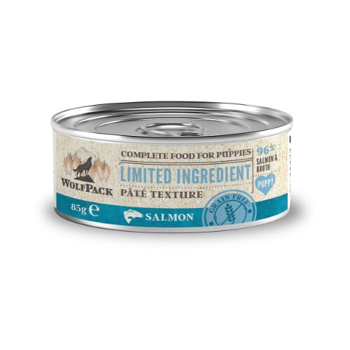 WolfPack limited ingredient puppy - losos 85 g Cene