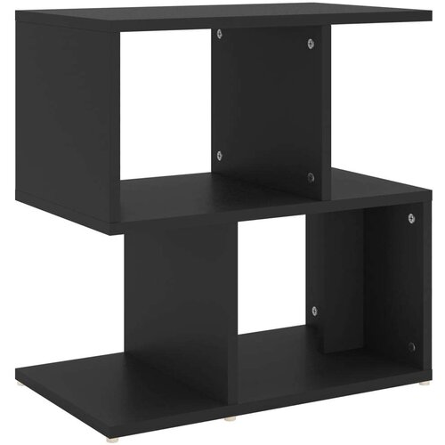  Noćni ormarić crni 50 x 30 x 51 5 cm od iverice Slike