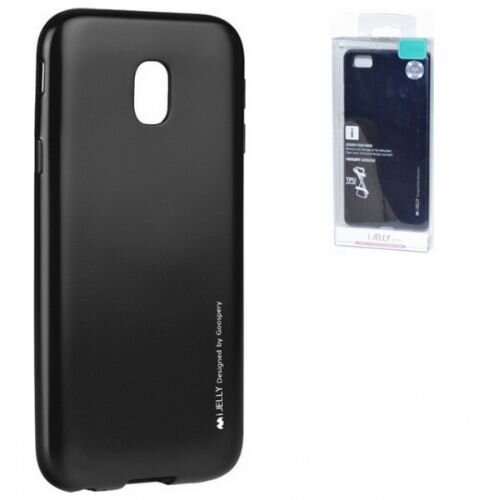 Goospery i-jelly metal tanek silikonski ovitek za samsung galaxy J3 2017 J330 - črn Cene