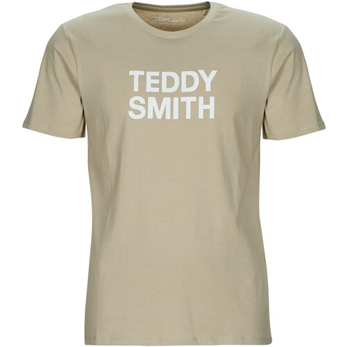 Teddy Smith Majice s kratkimi rokavi TICLASS BASIC MC Bež Slike