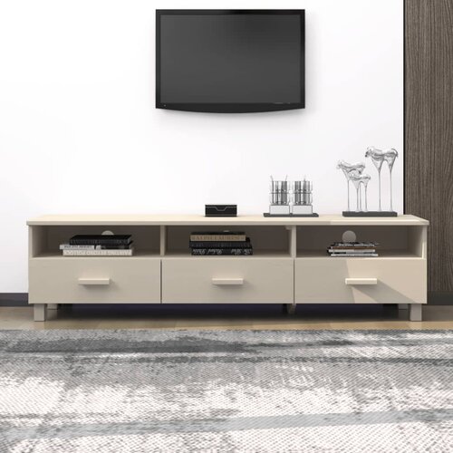 Furnova TV omarica HAMAR medeno rjava 158x40x40 cm trdna borovina, (21924264) Slike