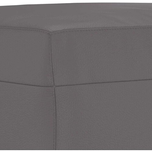 VidaXL 3-dijelni set sofa s jastucima sivi od umjetne kože Slike