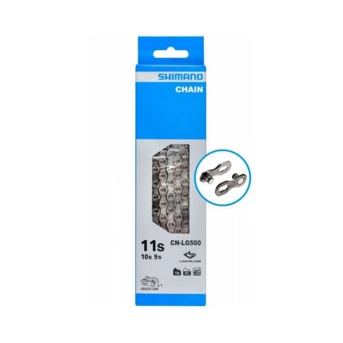 Shimano LANAC CN-LG500 LINKGLIDE 9/10/11 BRZINA E-MTB SA BRZOM SPOJNICOM 138 KARIKA Slike