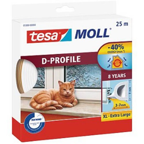 Tesa zaptivna guma P profil 5 mm bela 6 m / 9 mm 053900010200 Cene