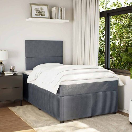  box spring s madracem tamnosivi 120 x 190 cm bar&amp;scaron;un Slike