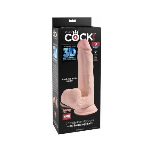 King Cock 9" 3D Dildo sa Realisticnim Testisima Cene