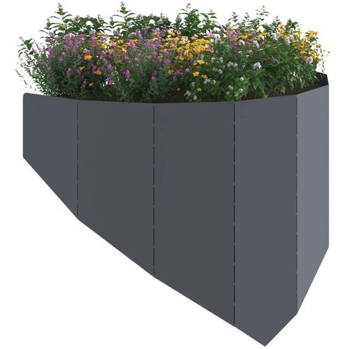  Ograda oko Travnjaka 4 kom. 100 x 45 cm Čelik Antracit - Antracit 4 Cijene