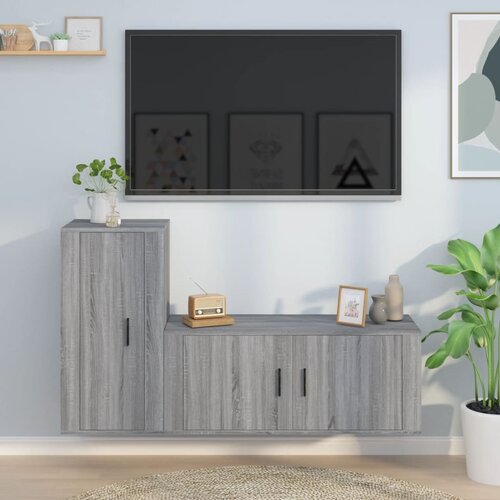 vidaXL 2-dijelni set TV ormarića boja hrasta sonome konstruirano drvo Cijene