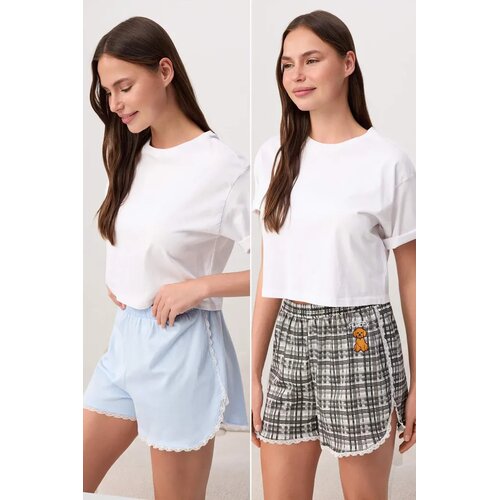 TRENDYOLMILLA Ženski set donjih delova pidžame Thmss26Pj00006, 2 komada, Sivi Cene