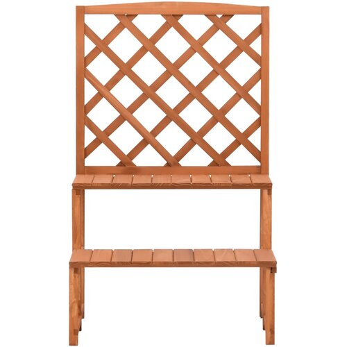  Stalak za biljke s re&amp;scaron;etkom 70 x 42 x 115 cm masivna jelovina Slike