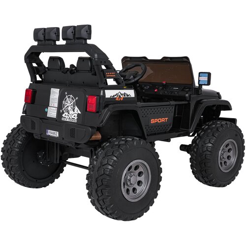  Auto na akumulator Extreme Sport 4x4 s podesivom dužinom vozila - dvosjed - crni Slike