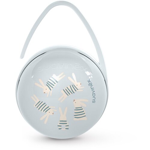 Suavinex Wonderland Duo Soother Case kutijica za dudu Blue Bunny 1 kom Slike