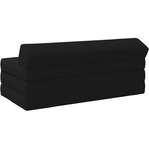 SOFA na razvlačenje Crna 120 x 60 x 49 cm Tkanina Slike