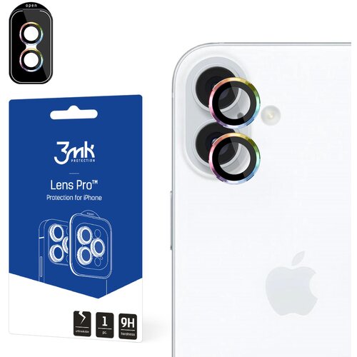 3mk ZA&amp;Scaron;ČITA ZA LEČE PRO RAINBOW ZA APPLE IPHONE 16/16 PLUS STEKLO, (21975702) Slike