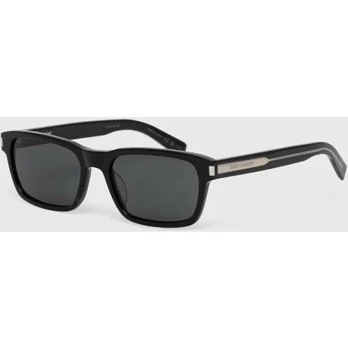 Saint Laurent Sončna očala moški, črna barva