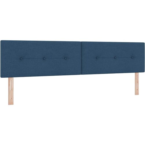  s opruga kutije s uzglavljem Plava 200 x 200 cm tkanina Slike
